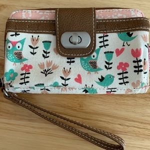 Owl wristlet wallet